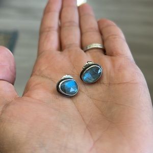 Labradorite Sterling Silver Earrings Artisan
